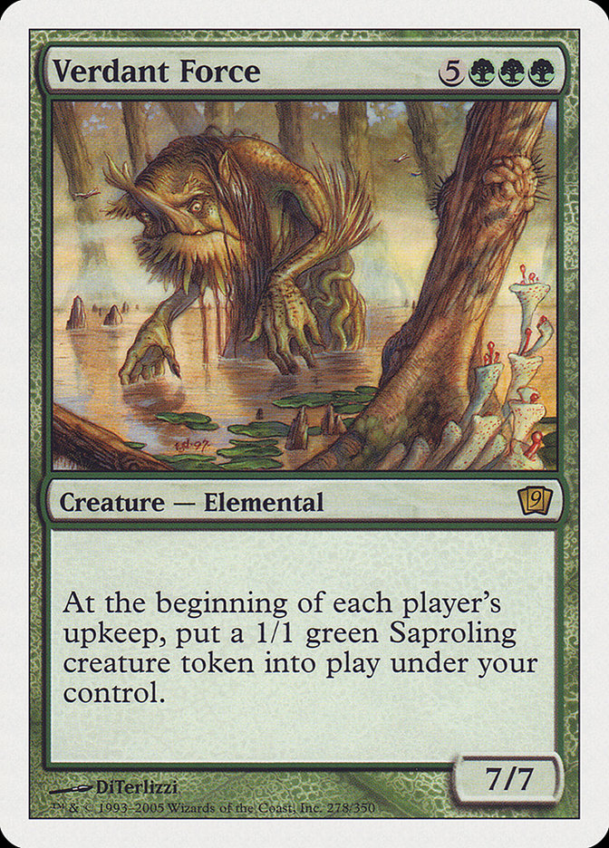 Verdant Force (9th Edition) [Oversize Cards] | I Want That Stuff Brandon