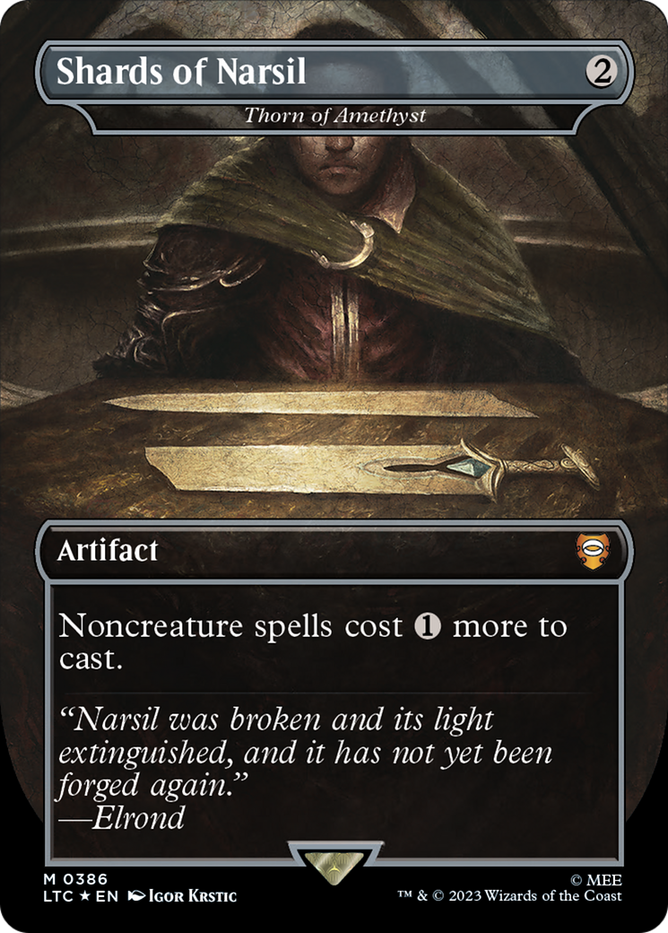 Shards of Narsil - Thorn of Amethyst (Surge Foil Realms and Relics) [The Lord of the Rings: Tales of Middle-Earth Commander] | I Want That Stuff Brandon