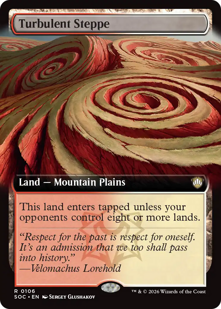 Turbulent Steppe (Extended Art) [Secrets of Strixhaven Commander] | I Want That Stuff Brandon