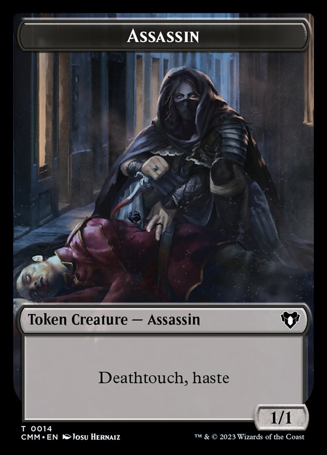 Eldrazi // Assassin Double-Sided Token [Commander Masters Tokens] | I Want That Stuff Brandon