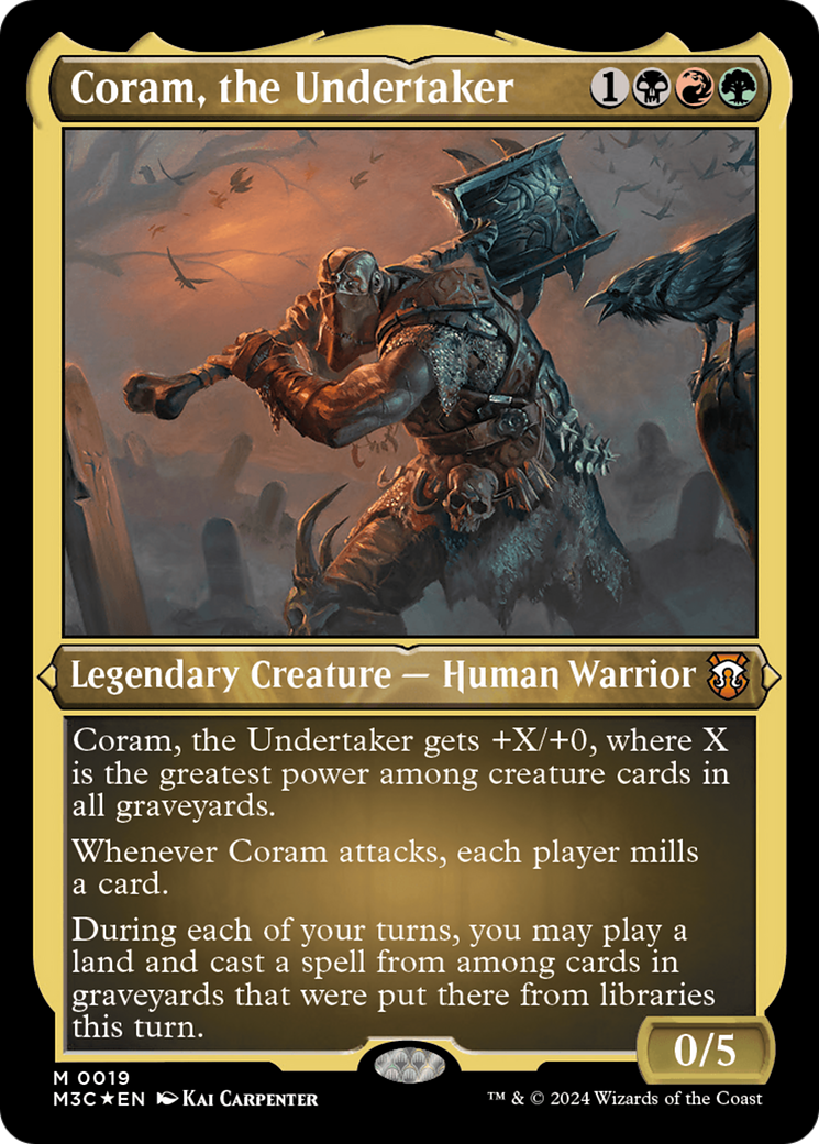 Coram, the Undertaker (Foil Etched) [Modern Horizons 3 Commander] | I Want That Stuff Brandon