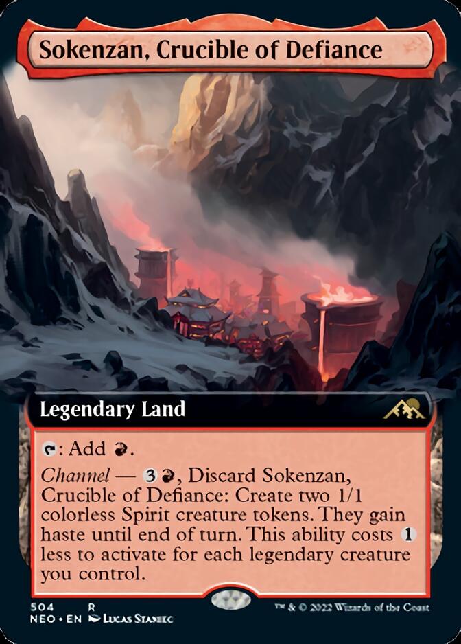 Sokenzan, Crucible of Defiance (Extended Art) [Kamigawa: Neon Dynasty] | I Want That Stuff Brandon