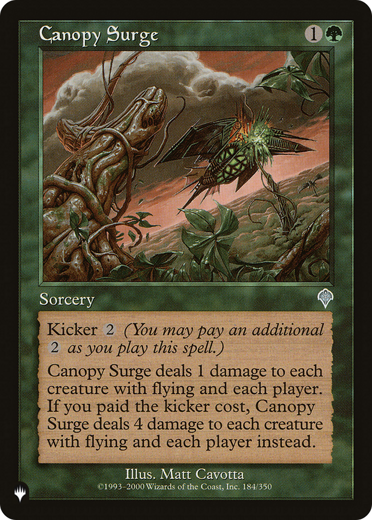 Canopy Surge [The List Reprints] | I Want That Stuff Brandon