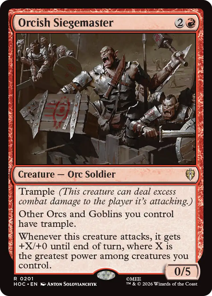 Orcish Siegemaster [The Hobbit: Eternal-Legal] | I Want That Stuff Brandon