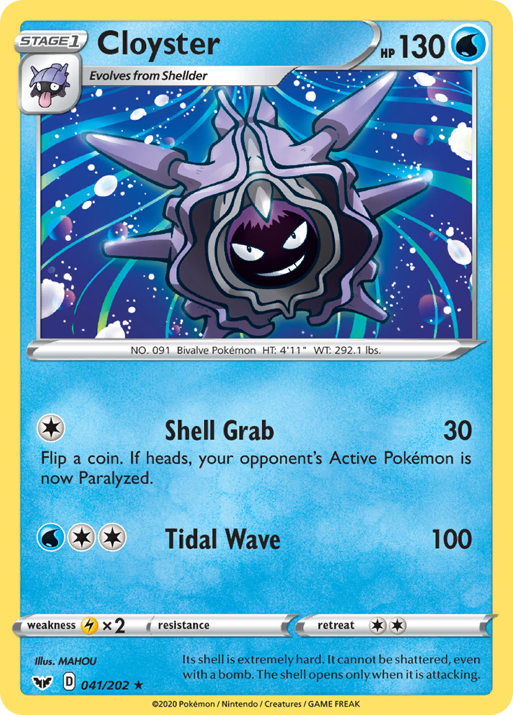 Cloyster (041/202) [Sword & Shield: Base Set] | I Want That Stuff Brandon