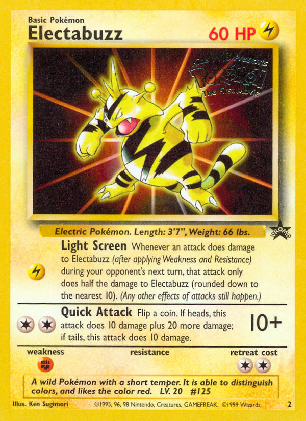 Electabuzz (2) [Wizards of the Coast: Black Star Promos] | I Want That Stuff Brandon