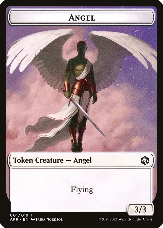 Angel // Dog Illusion Double-Sided Token [Dungeons & Dragons: Adventures in the Forgotten Realms Tokens] | I Want That Stuff Brandon