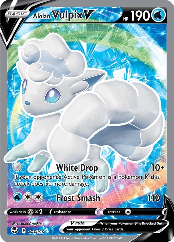 Alolan Vulpix V (173/195) [Sword & Shield: Silver Tempest] | I Want That Stuff Brandon