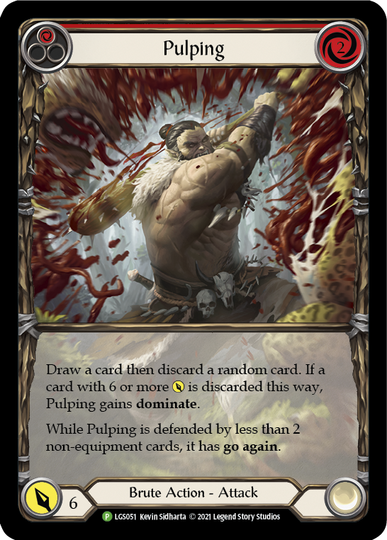 Pulping (Red) [LGS051] (Promo)  Rainbow Foil | I Want That Stuff Brandon