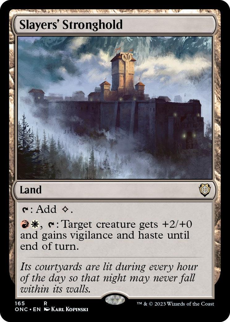 Slayers' Stronghold [Phyrexia: All Will Be One Commander] | I Want That Stuff Brandon
