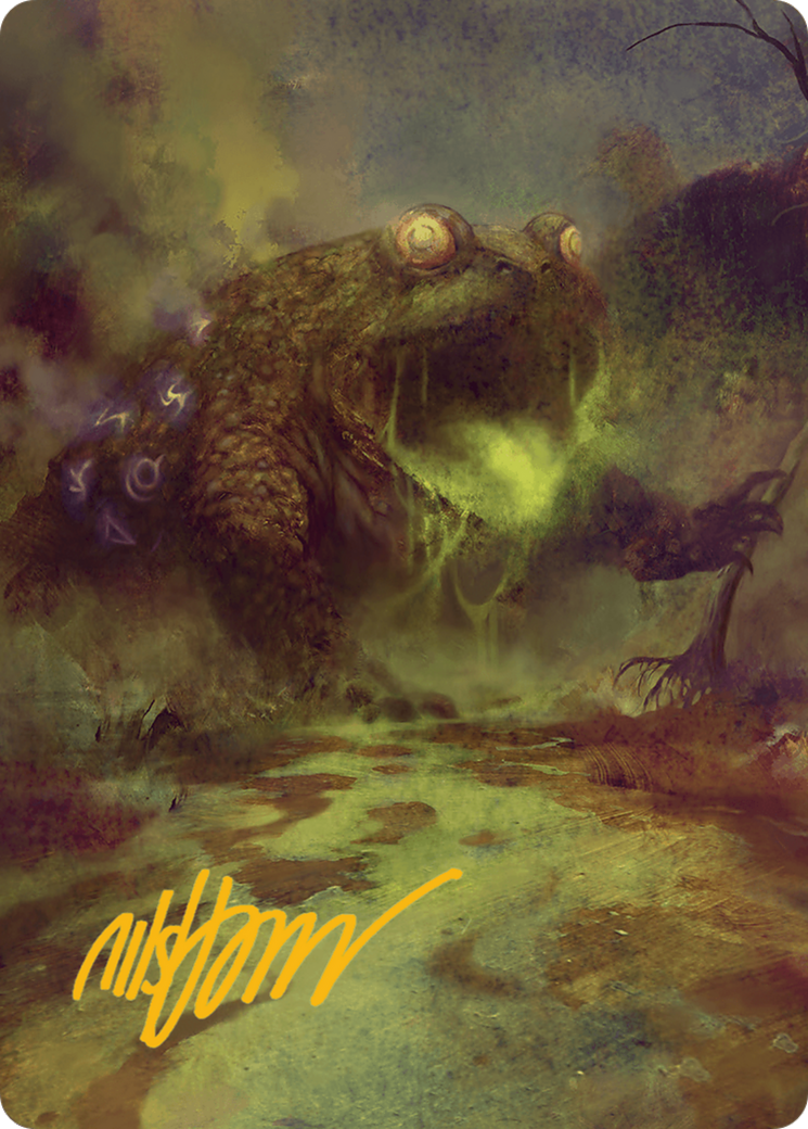 The Gitrog Monster Art Card (Gold-Stamped Signature) [Bloomburrow Art Series] | I Want That Stuff Brandon