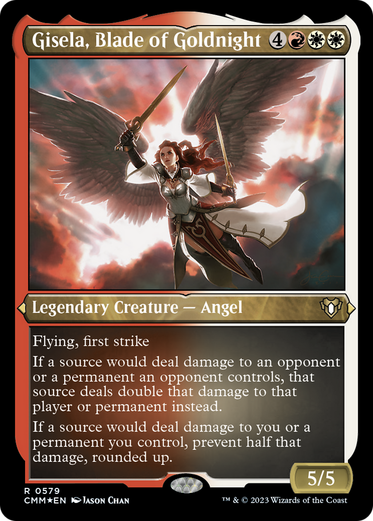 Gisela, Blade of Goldnight (Foil Etched) [Commander Masters] | I Want That Stuff Brandon
