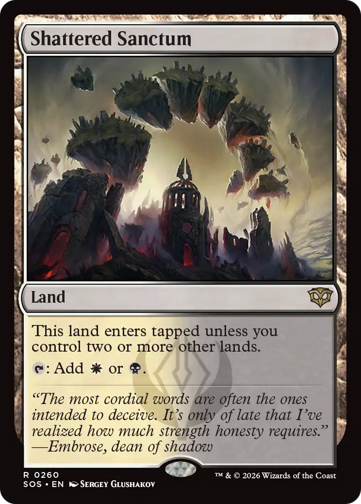 Shattered Sanctum [Secrets of Strixhaven] | I Want That Stuff Brandon