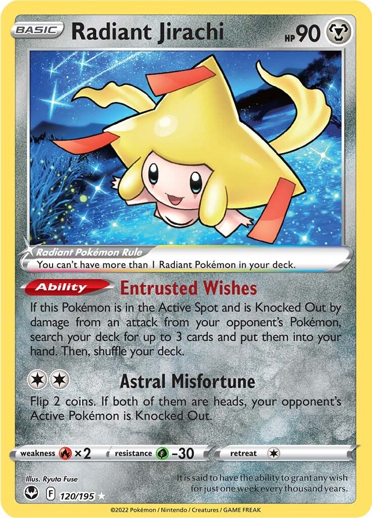 Radiant Jirachi (120/195) [Sword & Shield: Silver Tempest] | I Want That Stuff Brandon