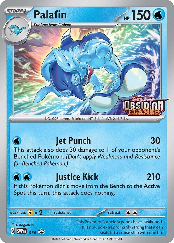 Palafin (036) (Stamped) [Scarlet & Violet: Black Star Promos] | I Want That Stuff Brandon
