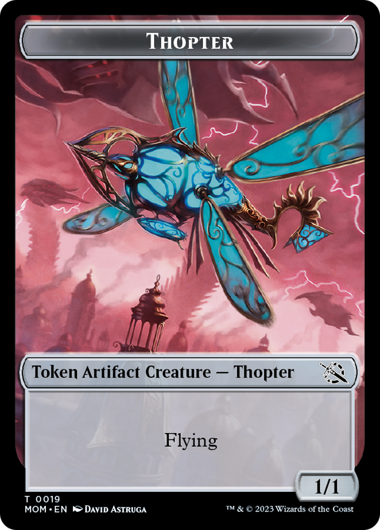 Treasure (20) // Thopter Double-Sided Token [March of the Machine Tokens] | I Want That Stuff Brandon