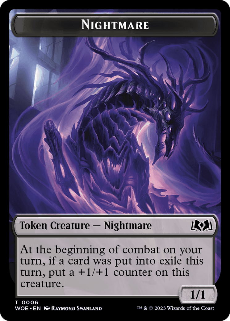 Nightmare Token [Wilds of Eldraine Tokens] | I Want That Stuff Brandon