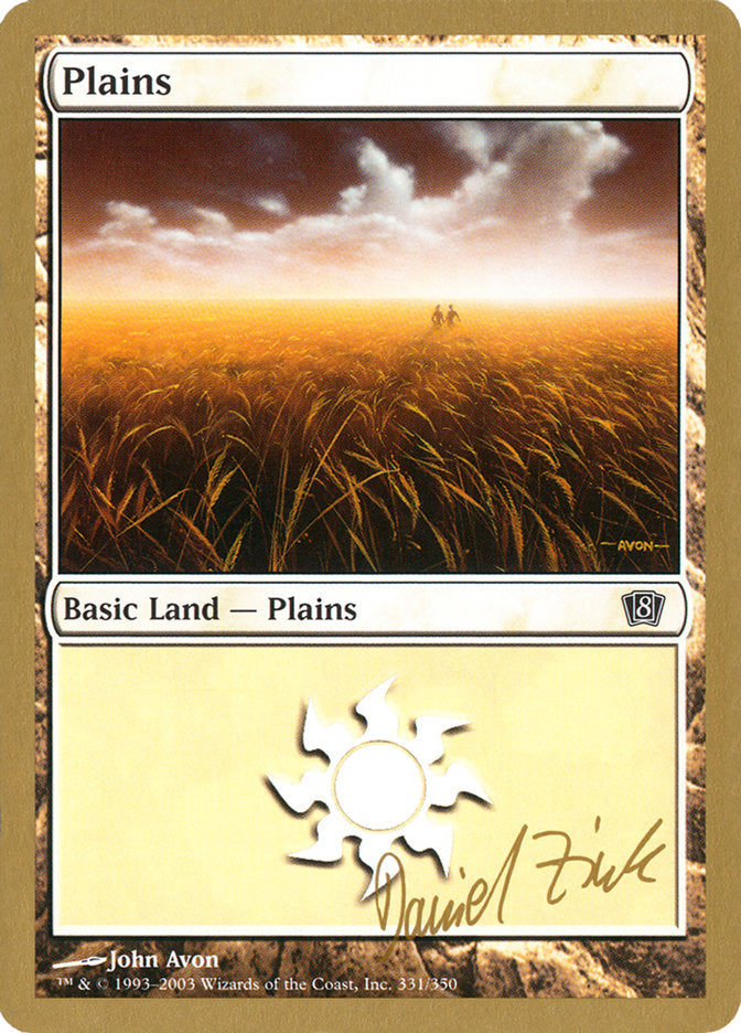 Plains (dz331) (Daniel Zink) [World Championship Decks 2003] | I Want That Stuff Brandon