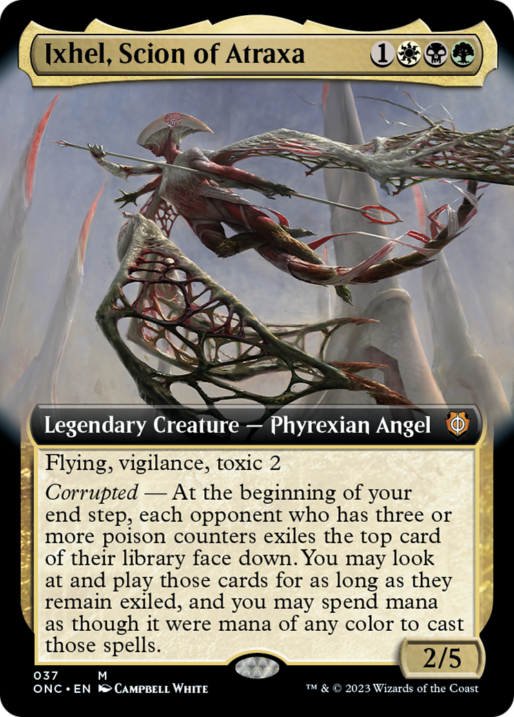 Ixhel, Scion of Atraxa (Extended Art) [Phyrexia: All Will Be One Commander] | I Want That Stuff Brandon