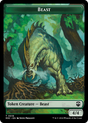 Beast (0016) (Ripple Foil) // Copy Double-Sided Token [Modern Horizons 3 Commander Tokens] | I Want That Stuff Brandon