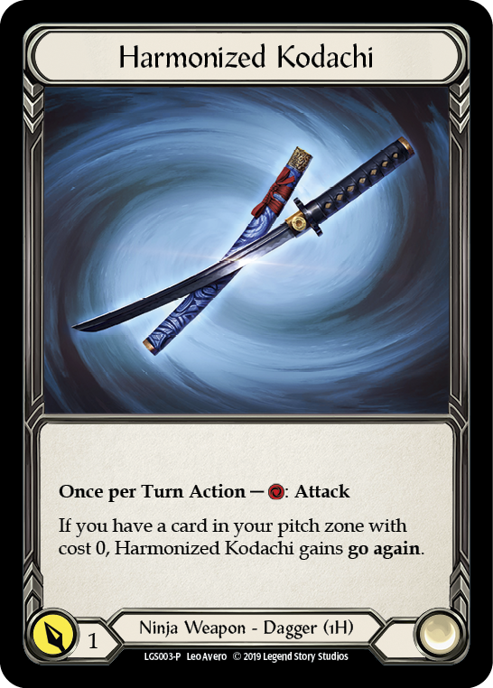 Harmonized Kodachi [LGS003-P] (Promo)  1st Edition Cold Foil | I Want That Stuff Brandon