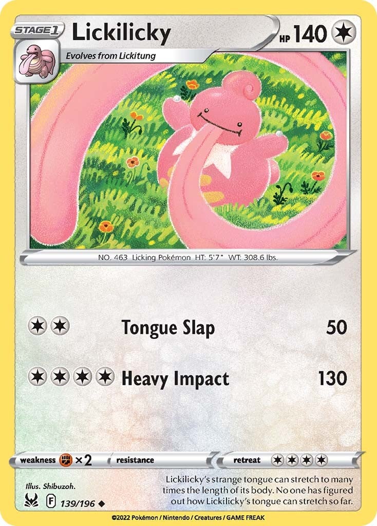 Lickilicky (139/196) [Sword & Shield: Lost Origin] | I Want That Stuff Brandon