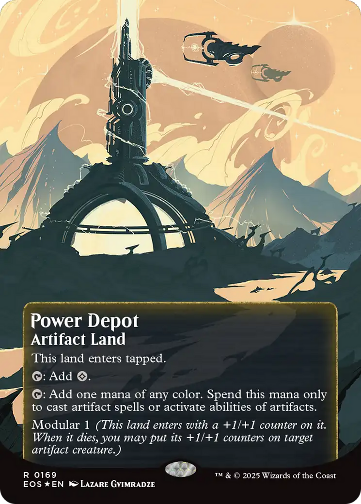 Power Depot (0169) (Borderless) (Galaxy Foil) [Edge of Eternities: Stellar Sights] | I Want That Stuff Brandon