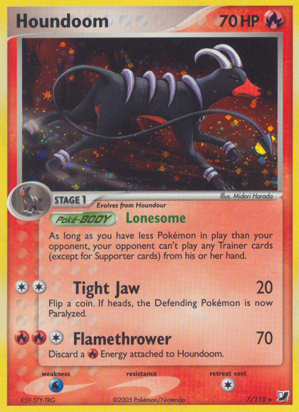 Houndoom (7/115) [EX: Unseen Forces] | I Want That Stuff Brandon