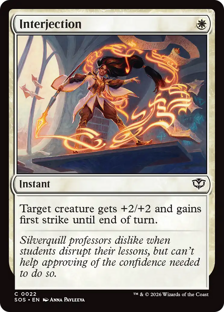 Interjection [Secrets of Strixhaven] | I Want That Stuff Brandon