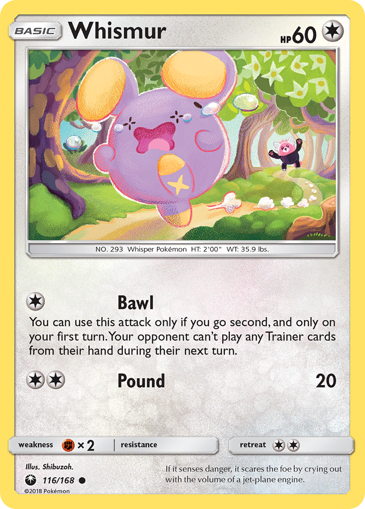Whismur (116/168) [Sun & Moon: Celestial Storm] | I Want That Stuff Brandon