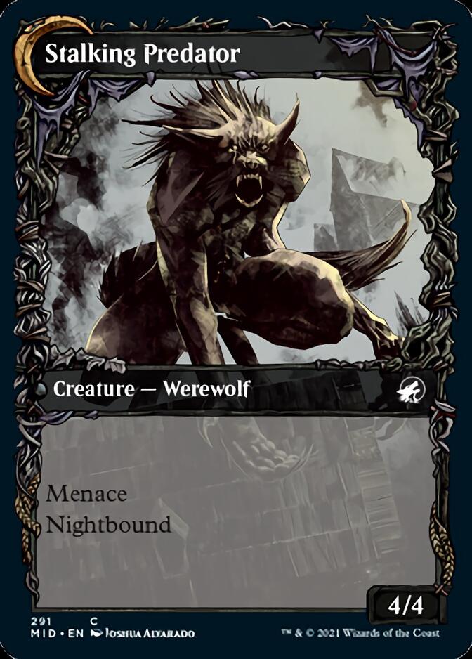 Shady Traveler // Stalking Predator (Showcase Equinox) [Innistrad: Midnight Hunt] | I Want That Stuff Brandon