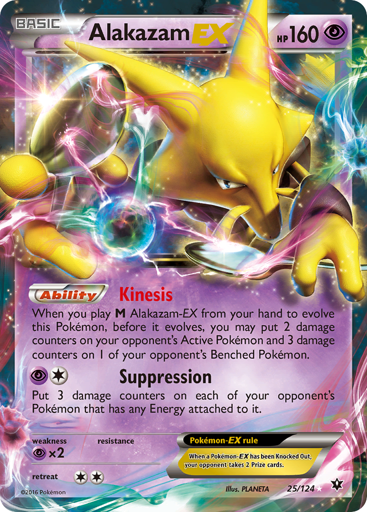 Alakazam EX (25/124) [XY: Fates Collide] | I Want That Stuff Brandon