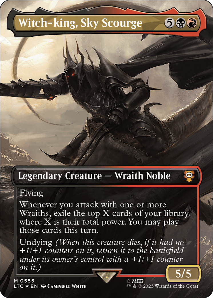 Witch-king, Sky Scourge (Borderless) (Surge Foil) [The Lord of the Rings: Tales of Middle-Earth Commander] | I Want That Stuff Brandon