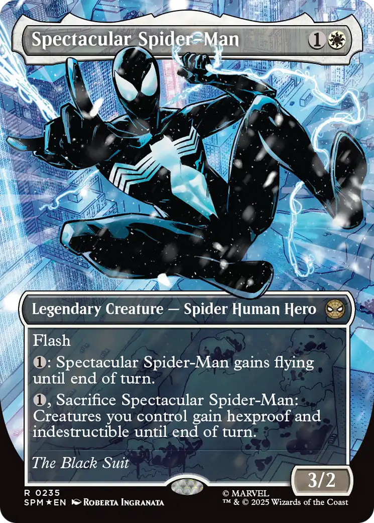 Spectacular Spider-Man (0235) (Borderless) (Textured Foil) [Marvel's Spider-Man] | I Want That Stuff Brandon