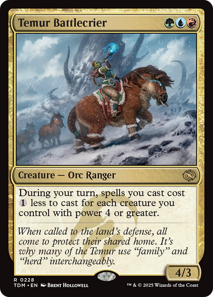 Temur Battlecrier [Tarkir: Dragonstorm] | I Want That Stuff Brandon