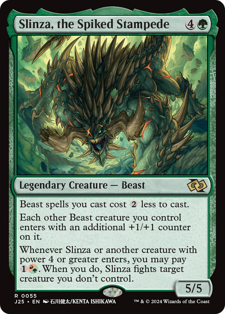 Slinza, the Spiked Stampede (Anime) [Foundations Jumpstart] | I Want That Stuff Brandon