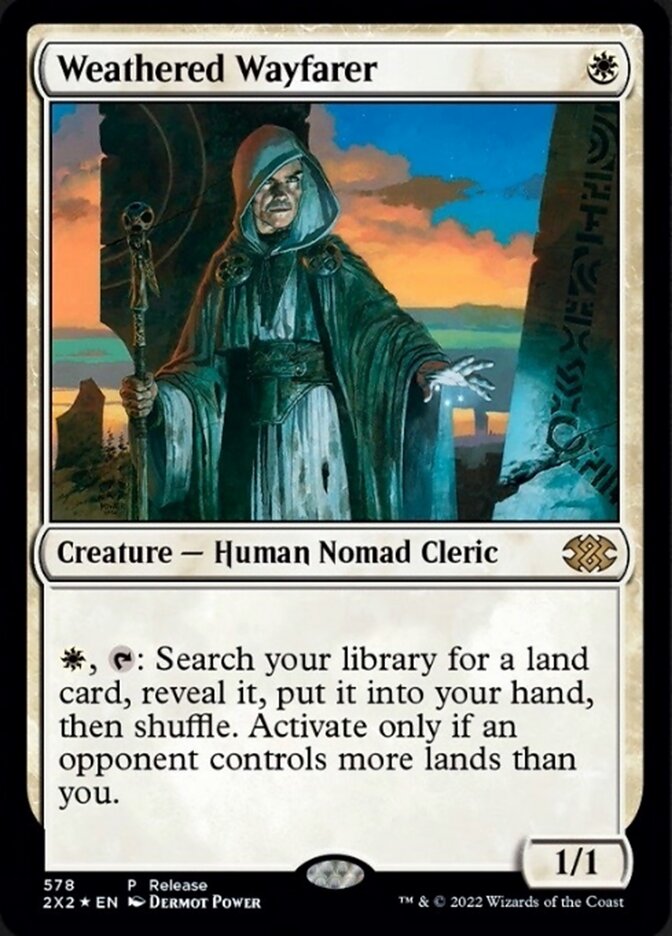 Weathered Wayfarer (Preview Promo) [Double Masters 2022] | I Want That Stuff Brandon