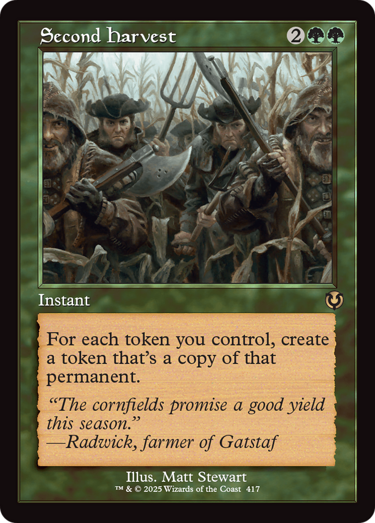 Second Harvest (Retro Frame) [Innistrad Remastered] | I Want That Stuff Brandon