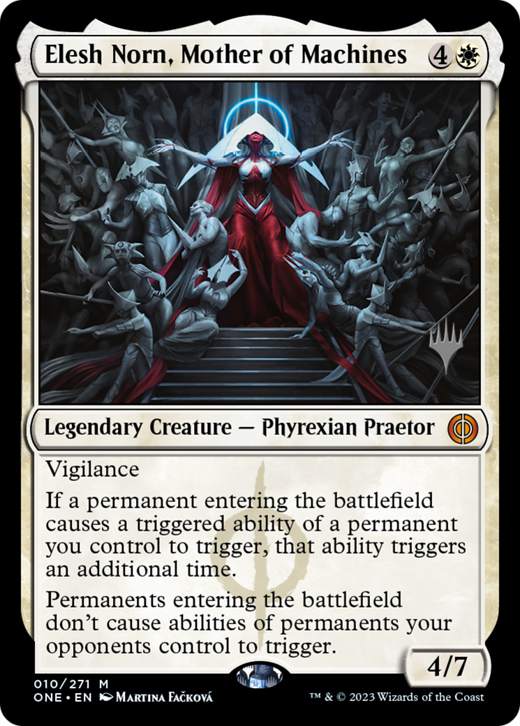 Elesh Norn, Mother of Machines (Promo Pack) [Phyrexia: All Will Be One Promos] | I Want That Stuff Brandon