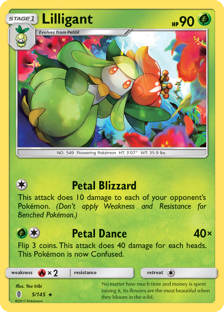 Lilligant (5/145) [Sun & Moon: Guardians Rising] | I Want That Stuff Brandon