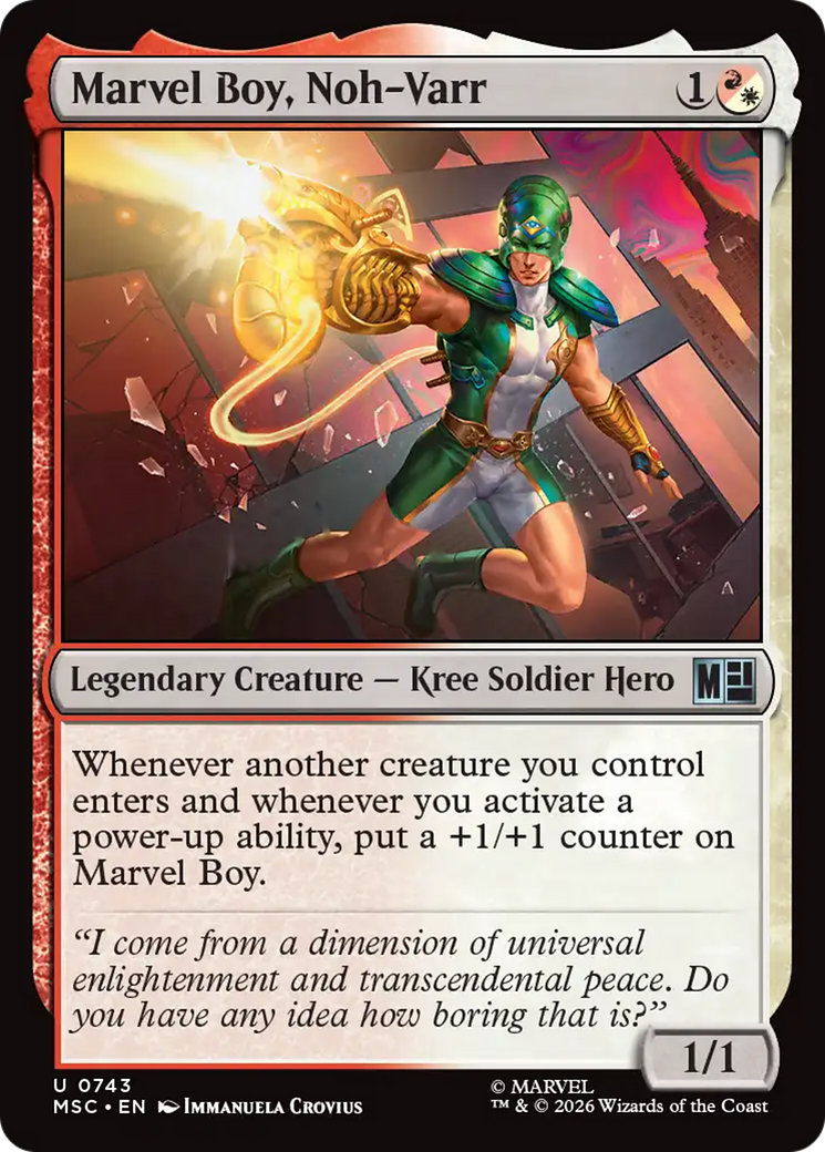 Marvel Boy, Noh-Varr [Marvel Super Heroes Commander] | I Want That Stuff Brandon