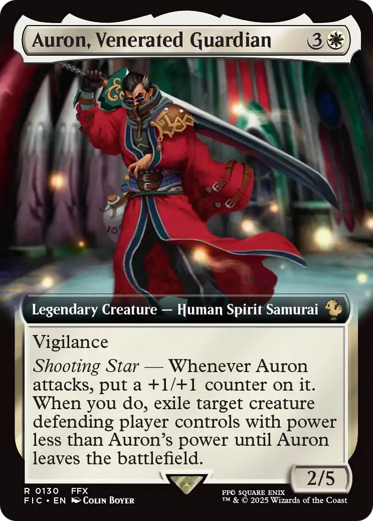 Auron, Venerated Guardian (Extended Art) [FINAL FANTASY Commander] | I Want That Stuff Brandon