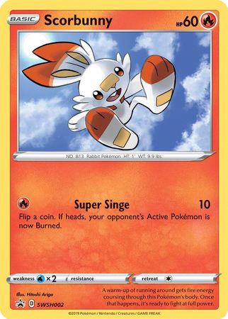 Scorbunny (SWSH002) [Sword & Shield: Black Star Promos] | I Want That Stuff Brandon