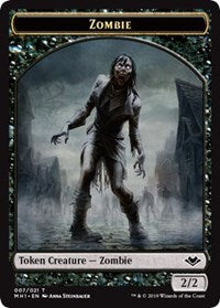 Zombie (007) // Wrenn and Six Emblem (021) Double-Sided Token [Modern Horizons Tokens] | I Want That Stuff Brandon