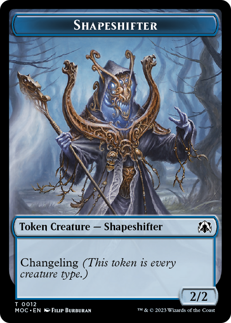 Blood // Shapeshifter Double-Sided Token [March of the Machine Commander Tokens] | I Want That Stuff Brandon