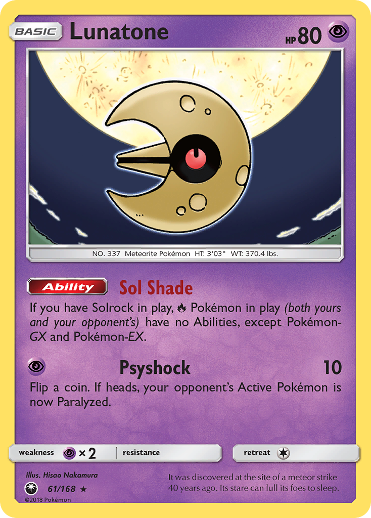 Lunatone (61/168) [Sun & Moon: Celestial Storm] | I Want That Stuff Brandon