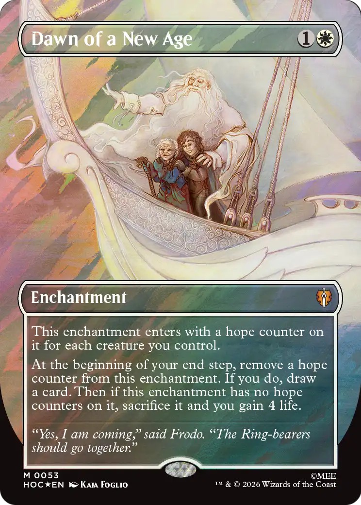 Dawn of a New Age (Borderless) (Surge Foil) [The Hobbit: Eternal-Legal] | I Want That Stuff Brandon