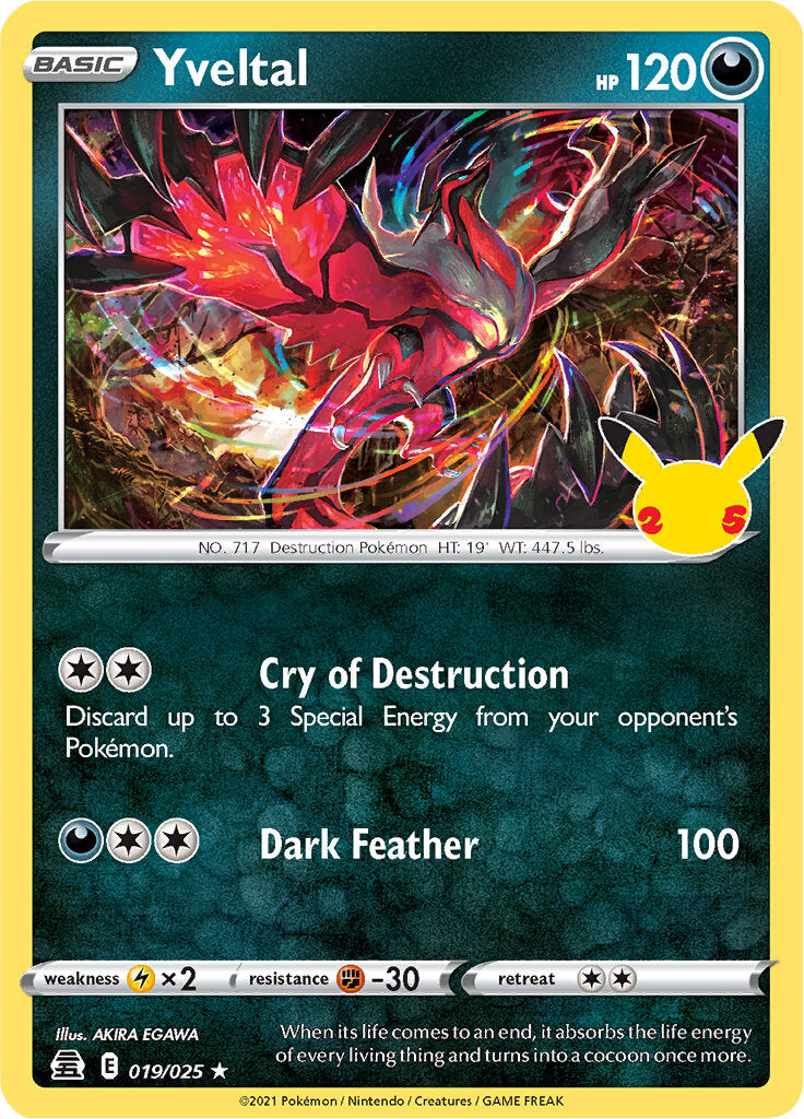 Yveltal (019/025) [Celebrations: 25th Anniversary] | I Want That Stuff Brandon