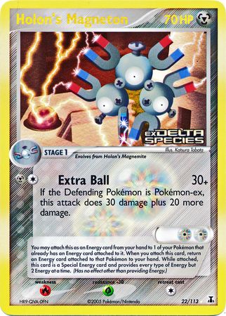 Holon's Magneton (22/113) (Stamped) [EX: Delta Species] | I Want That Stuff Brandon
