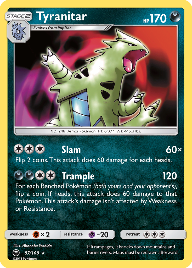 Tyranitar (87/168) [Sun & Moon: Celestial Storm] | I Want That Stuff Brandon
